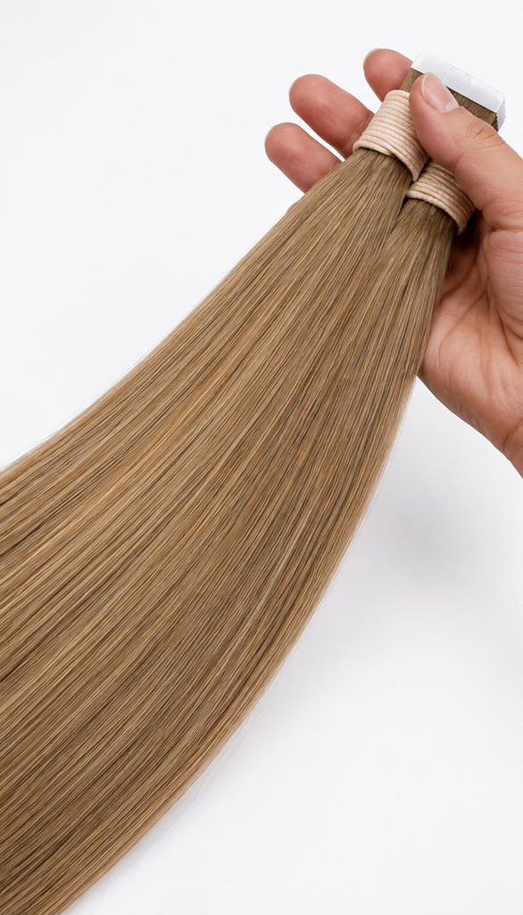 Extensions adhésives B8# Châtain Beige